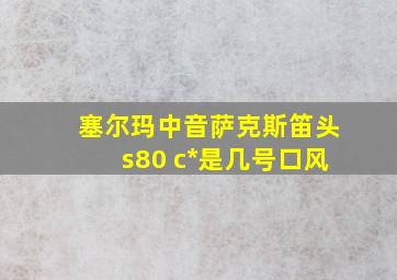 塞尔玛中音萨克斯笛头s80 c*是几号口风